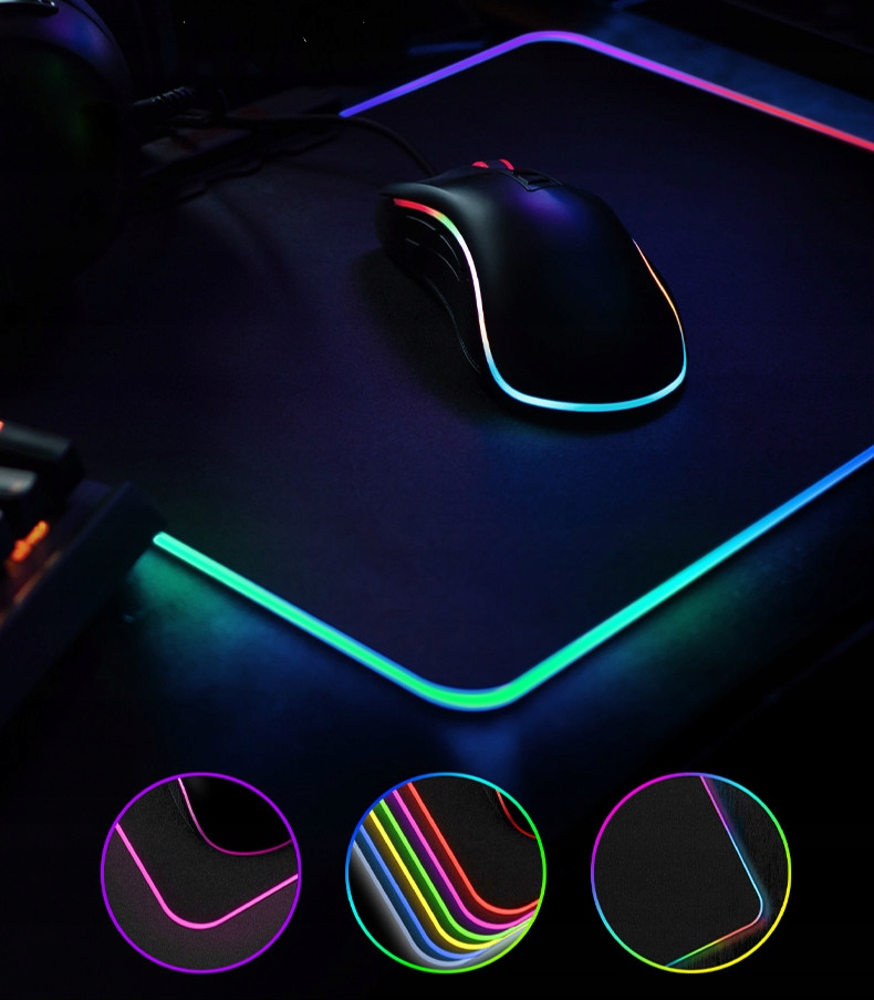 Купить БОЛЬШОЙ КОВРИК ДЛЯ ИГРОВОЙ МЫШИ С RGB ПОДСВЕТКОЙ: отзывы, фото, характеристики в интерне-магазине Aredi.ru