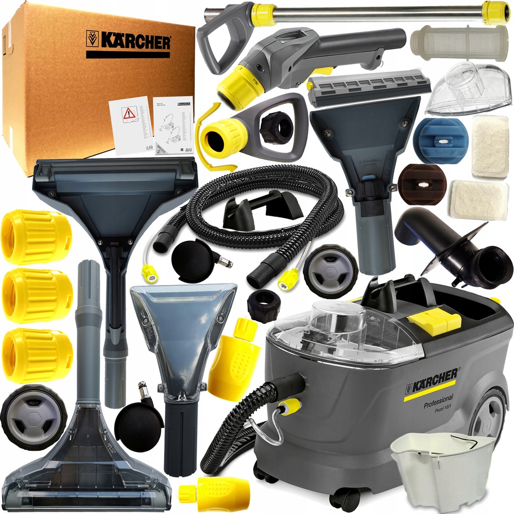 KARCHER PUZZI 10/1 ODKURZACZ PIORĄCY ZESTAW MASTER - 7756620717 ...