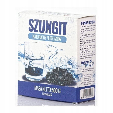 Szungit naturalny filtr do wody S 500 g TERRAPP