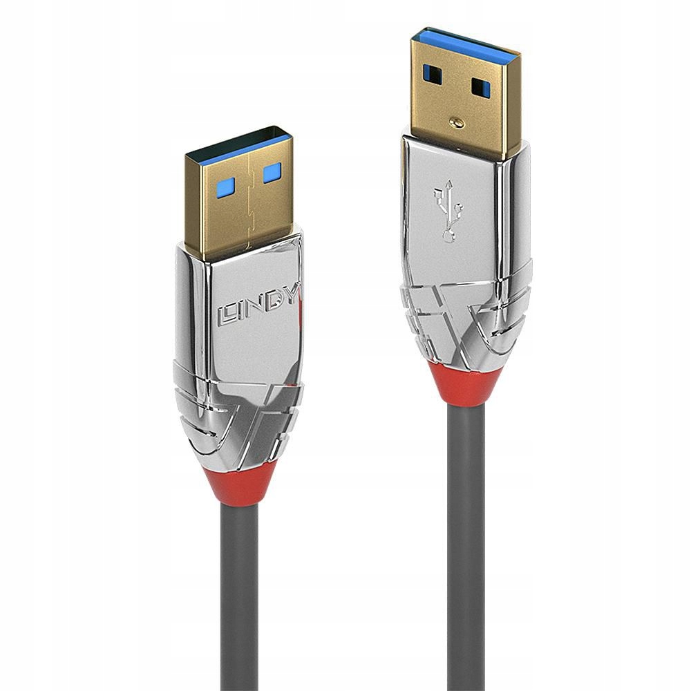 Kabel Lindy USB 3.2 Typ A do A 5m, 5Gbps, Cromo Line, 36629