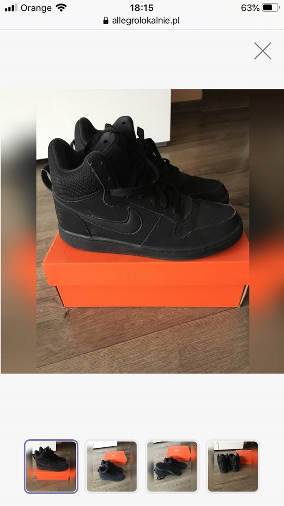 Buty Nike za kostkę rozm.38 stan idealny!