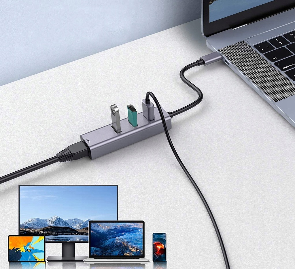 Купить ГИГАБИТНАЯ СЕТЕВАЯ КАРТА USB-C LAN 1000 Мбит/с — RJ45: отзывы, фото, характеристики в интерне-магазине Aredi.ru