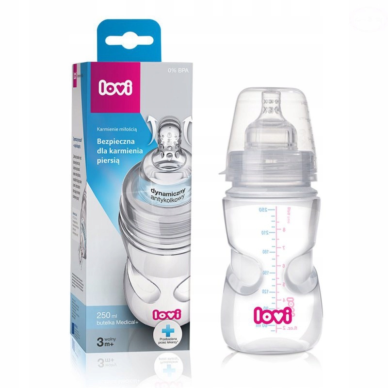 BUTELKA LOVI 250ML dla niemowlaka bez BPA free 0+