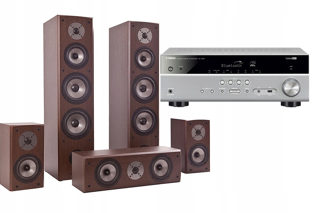 Yamaha RX-V385 Ti + Quadral QUINTAS 6650 WALNUT