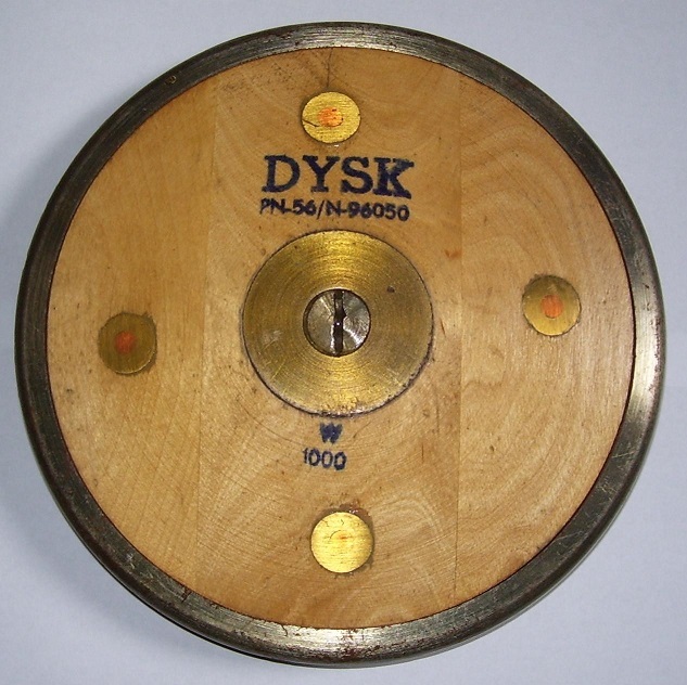 Stary dysk kilogramowy W 1000 PN-56/N-96050