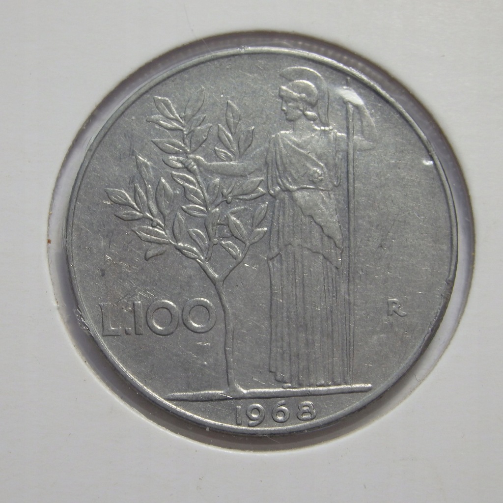 100 Lirów, Włochy, 1968r. X7893