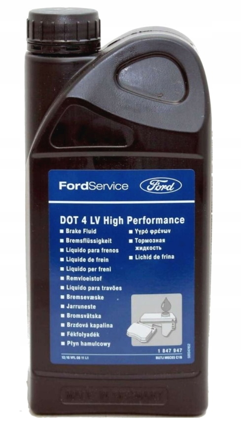 FORD DOT 4 LV HIGH PERFORMANCE PŁYN HAMULCOWY 1L