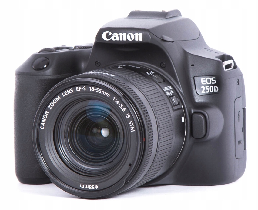 Canon 250D+18-55/4-5,6 IS STM 4K - idealny!
