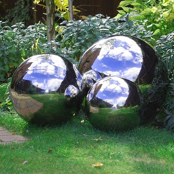 Купить НЕРЖАВЕЮЩИЙ СЕРЕБРЯНЫЙ ШАРИК 7 шт. СТАЛЬНЫЕ ШАРИКИ ОТ 12см ...