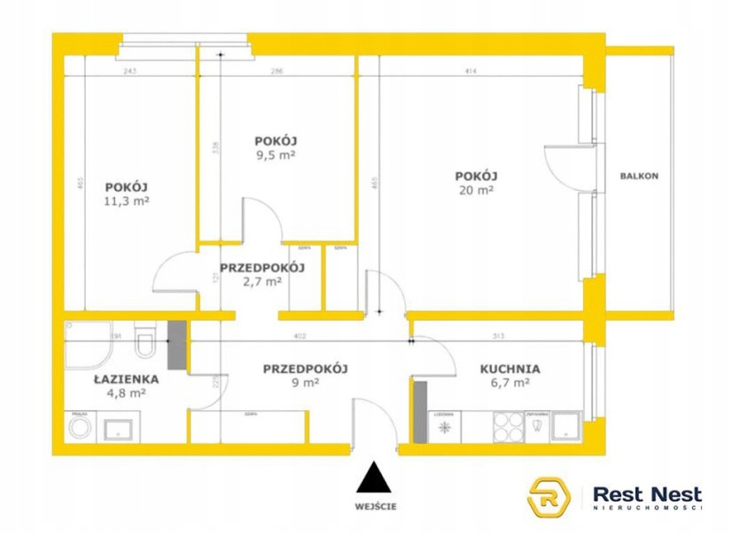 Mieszkanie, Warszawa, Mokotów, 66 m²