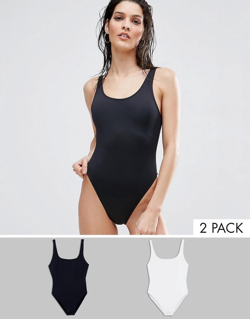 ASOS__XDI DAMSKI STRÓJ KĄPIELOWY FIGI 2 PACK__M