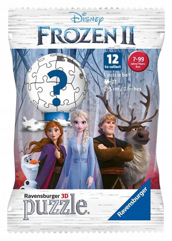 Puzzle 27 elementów Kula Frozen 2, Kraina Lodu 2