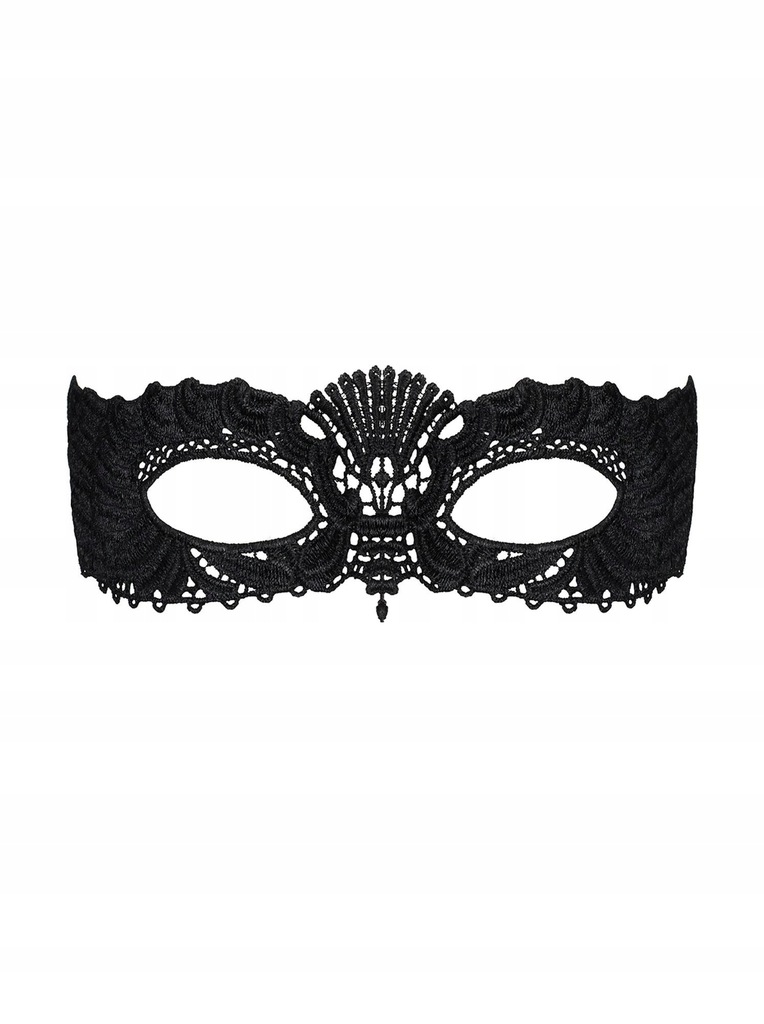 Maska Obsessive Elegancka Gipiura Czarna - Zmysłowy Akcent Wieczoru