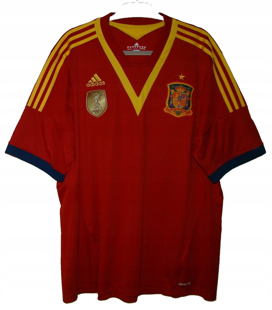 KOSZULKA HISZPANIA SPAIN ESPANA ADIDAS 2013 - 12737332229 oficjalne archiwum Allegro