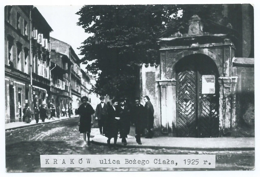 Kraków - ulica Bożego Ciała, 1925r.