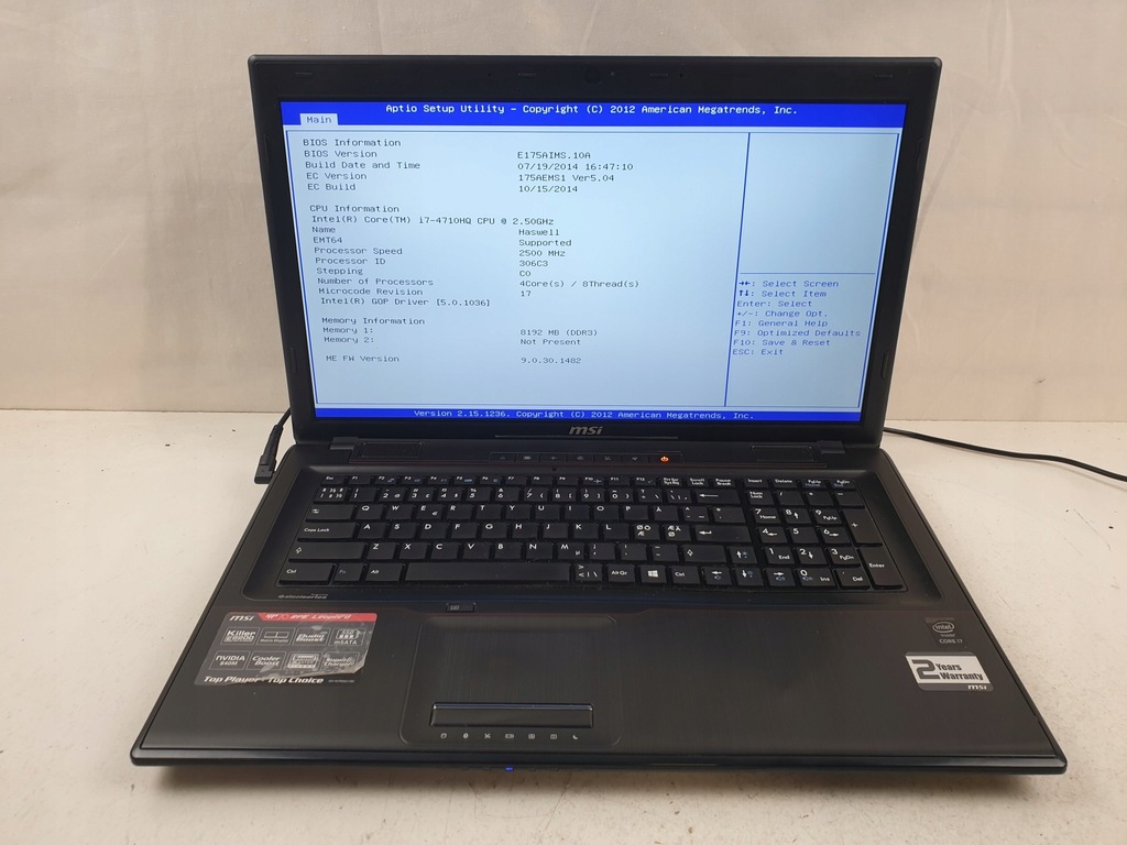 MSI MS175A i7 (2057471) 13281636398 oficjalne archiwum Allegro