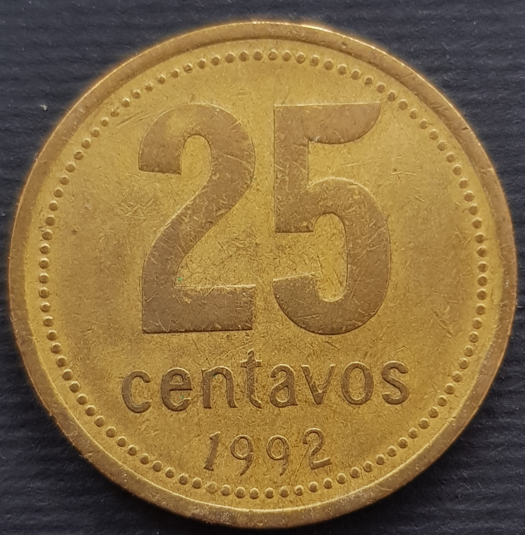 25 centavos Argentyna 1992