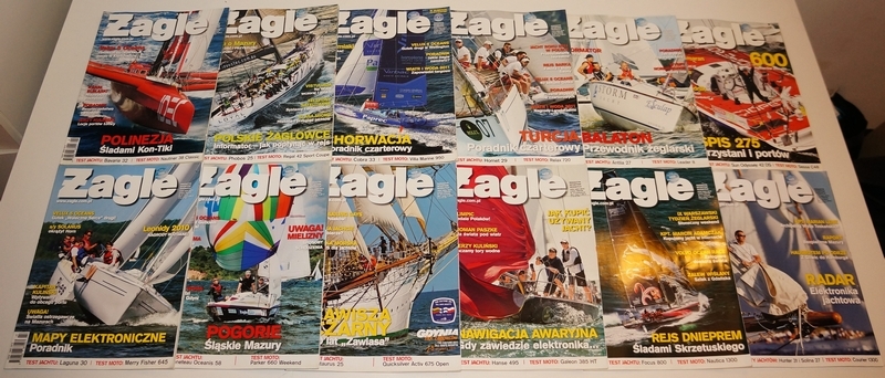 12 x magazyn "Żagle" - 2011 (cały rocznik)