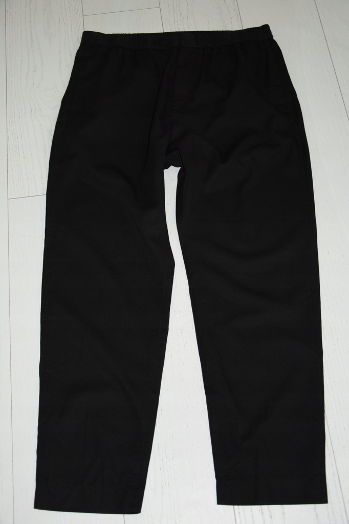 cos letnie czarne spodnie lyocell bawełna 52 L/XL