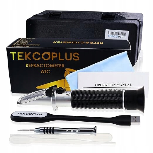 TEKCOPLUS RETK-75 Refraktometr 0-80% do oznaczania zawartości alkoholu