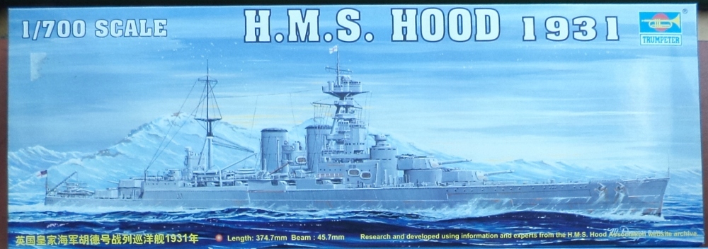 1:700 Pancernik HMS Hood 1931 Trumpeter 05741