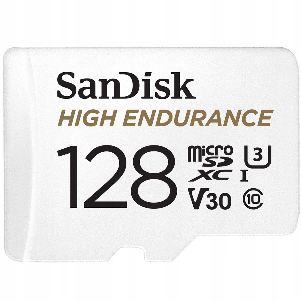 High Endurance microSDXC 128GB V30 z adapterem (rejestratory i monitoring)