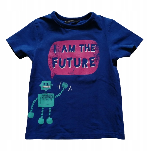 GEORGE koszulka T-SHIRT ROBOT 4-5L/104-110