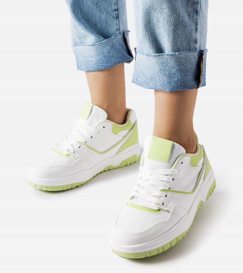 Biało-zielone sneakersy Barrette 25429 rozmiar 36