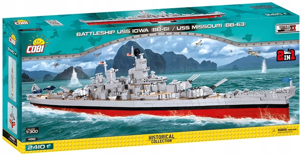 COBI 4812 PANCERNIK USS IOWA BB-61 / USS MISSOURI