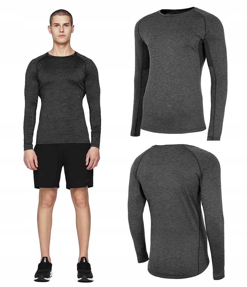 4F MĘSKI LONGSLEEVE TRENINGOWY SPORT TSMLF002 XXL