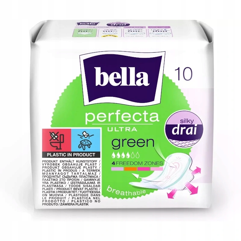 BELLA Podpaski Perfecta Ultra Green 10szt