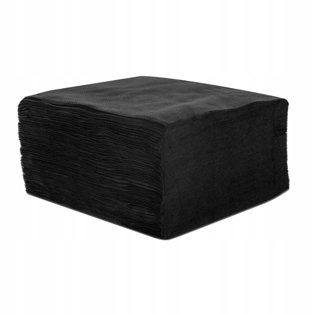 Ręczniki Włókninowe Perforowane Czarne 70cm x 50cm 100szt