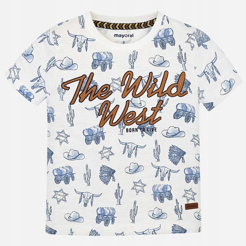 Koszulka krótki rękaw 'wild west' roz. 134 MAYORAL