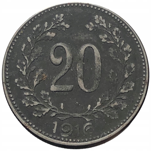 54943. Austria, 20 halerzy 1916 r.