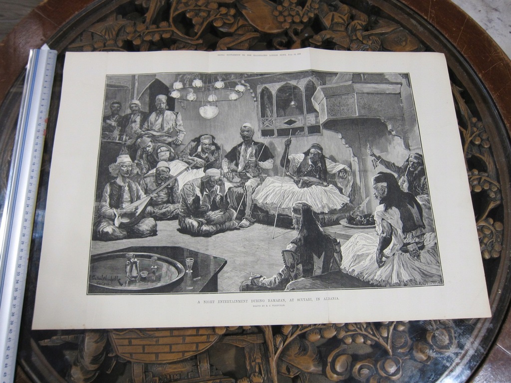 ORYGINALNA STARA GRAFIKA 1881 40 x 60 cm L