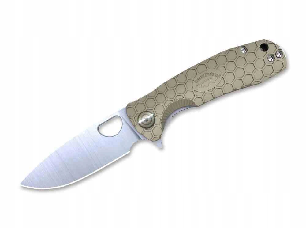 Nóż Honey Badger Flipper Large Tan