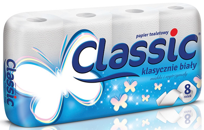 VELVET CLASSIC PAPIER TOALETOWY CELULOZOWY 8 rolek