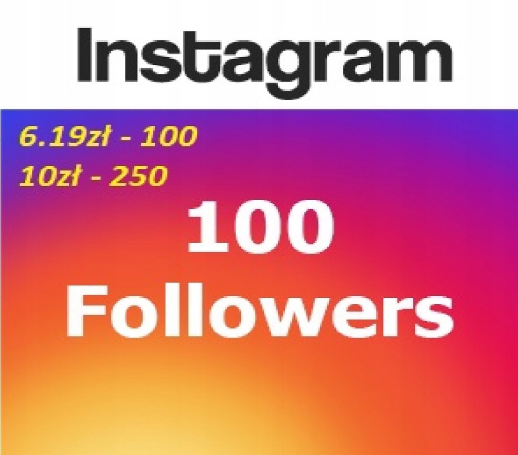 instagram 100 followers obserwujący tanio