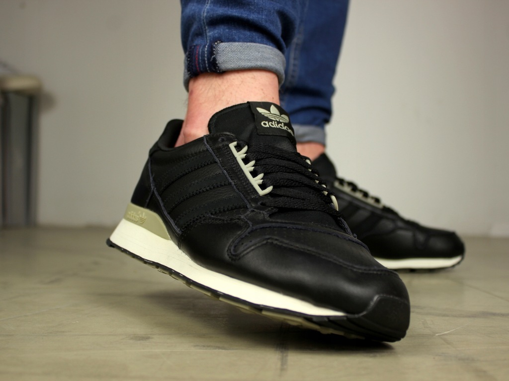 やしょー buty męskie Adidas ZX 500 SKÓRA wygodne CZARNE - 13815672691