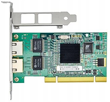 Dwuportowa karta sieciowa Gigabit LAN PCI-X 1.0