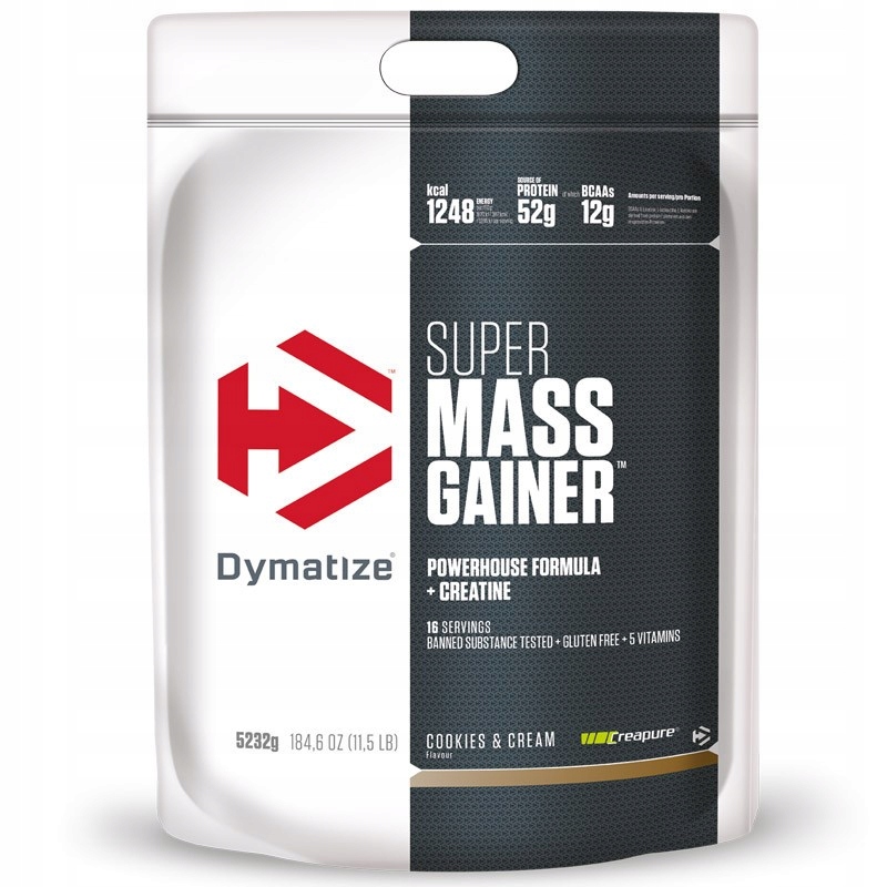 DYMATIZE SUPER MASS GAINER 5232G MIĘŚNIE MUSCLE
