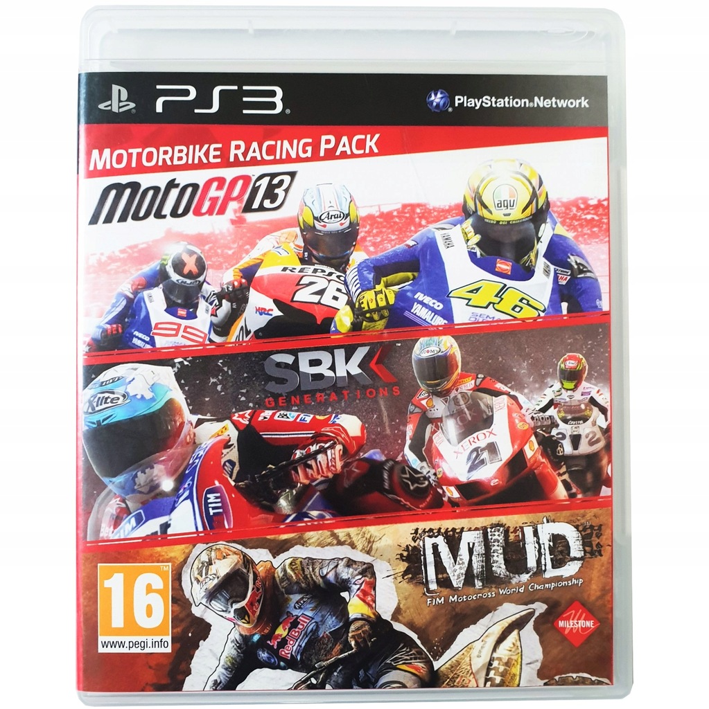 Motorbike Racing Pack Ps3 MotoGp 13 SBK MUD AHS