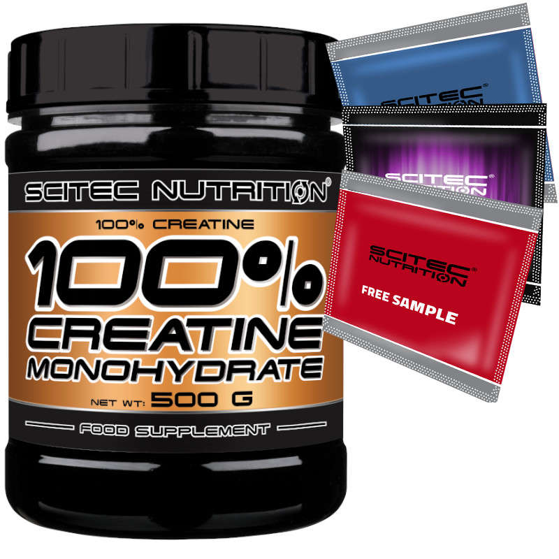 SCITEC 100% CREATINE 500G KREATYNA MONOHYDRAT MASA