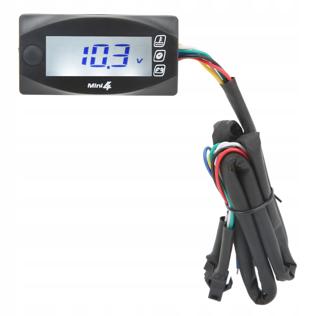 4 w 1 motocyklowy termometr cyfrowy ekran LCD