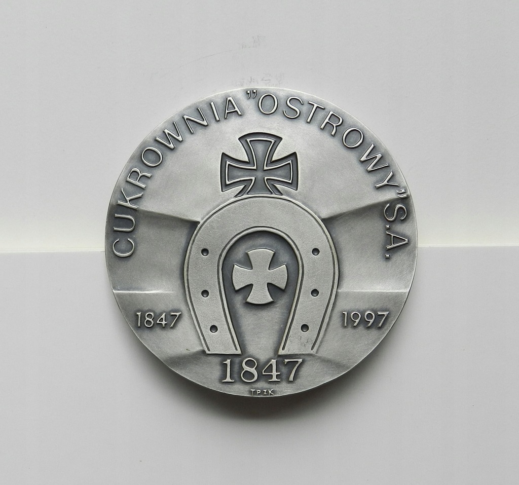 MEDAL CUKROWNIA OSTROWY, 150 LECIE - MENNICA 1997