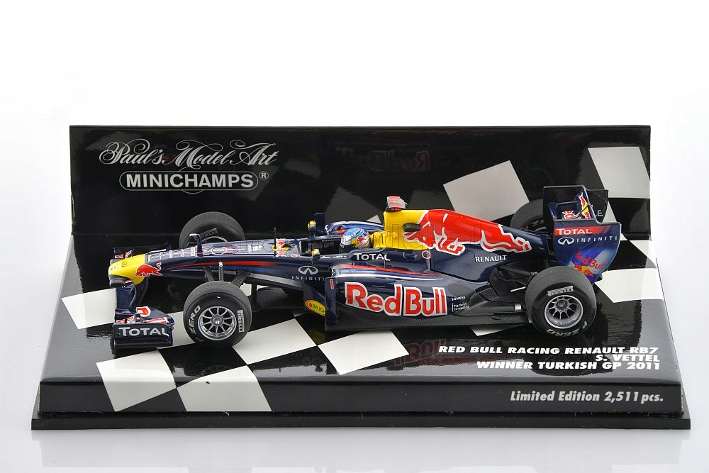 ミニカー 2011 Redbull RB07 Sebastian Vettel #5 Minichamps 1:43 S. Vettel RedBull RB7 formula1 2011 Promo GP