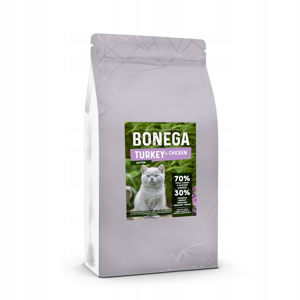 BONEGA KITTEN TURKEY & CHICKEN 1,5kg