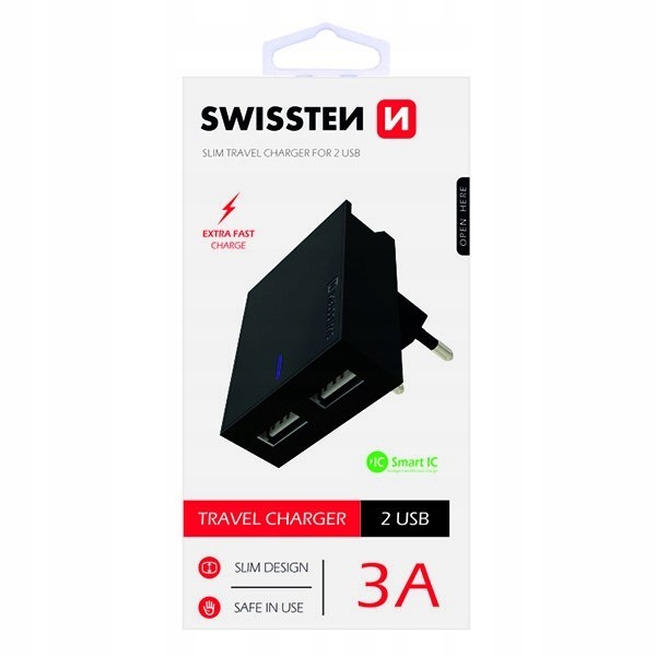 SWISSTEN Zasilacz / sieciowy adapter 15W, 2-portow