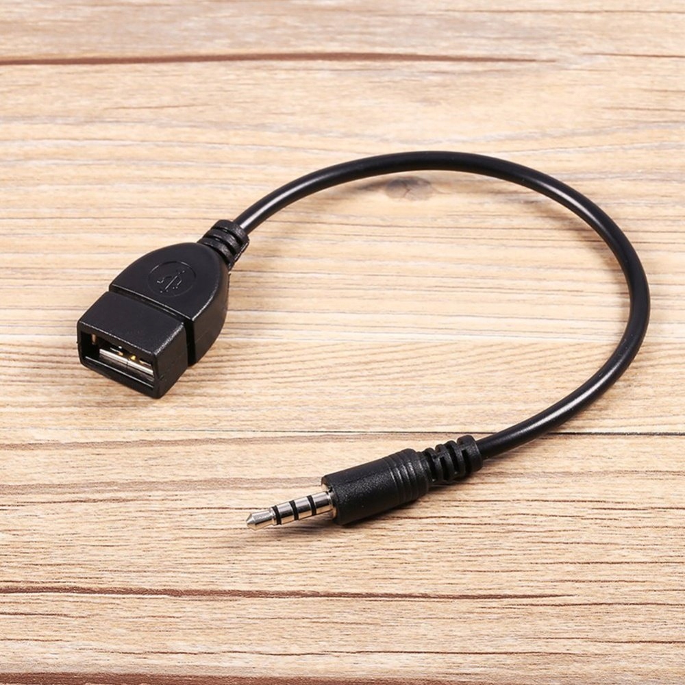 KABEL ADAPTER mini JACK 3,5mm AUX NA USB OTG HOST - 7452522955