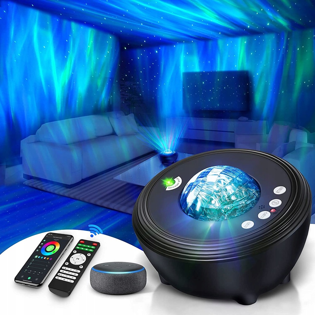 Projektor zorzy polarnej do sypialni Aurora Galaxy
